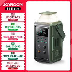 JOYROOM 75000mAh 240Wh Portable Power Station with 100W USB C Output Large Battery Capacity Power Bank Lighting and SOS Mode