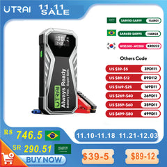 UTRAI Super Capacitor Car Jump Starter Battery Less Quick Charge Super Safe 1000A Portable For Emergency Booster Starting Device